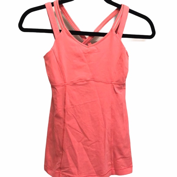 lululemon athletica Tops - Lululemon • Pink Double Strapped Tank Size 4
